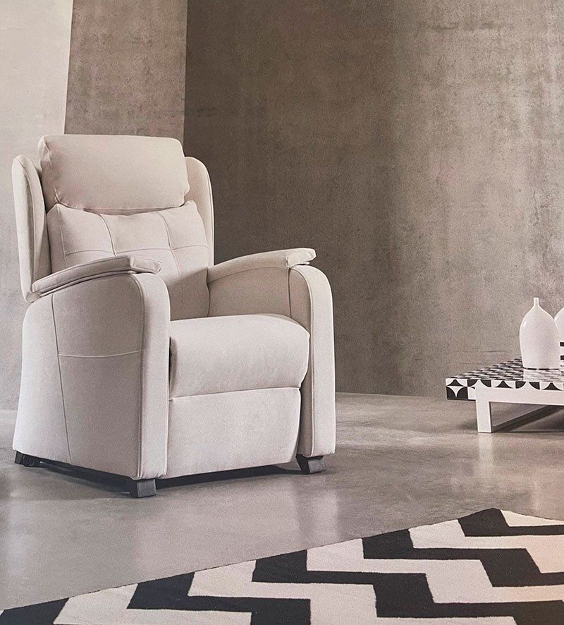 Sofá blanco individual