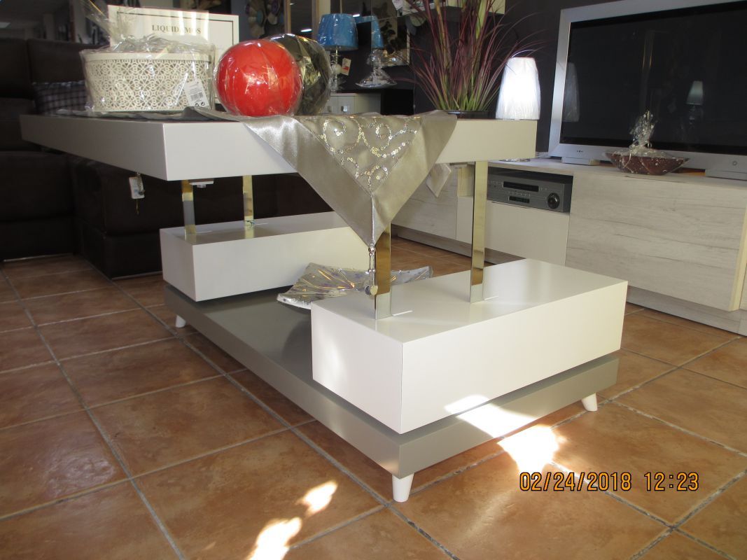 Mesa centro elevable